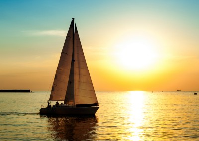 Sunset-sailing